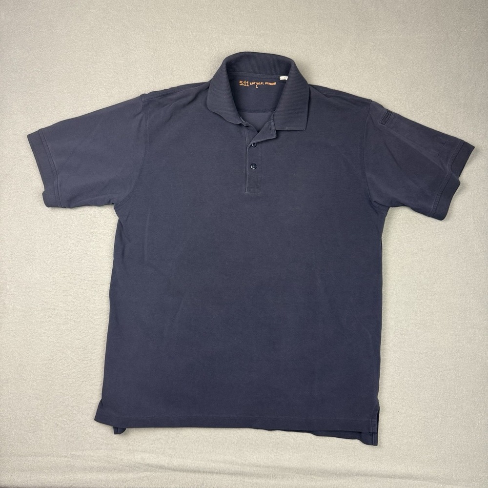 5.11 Tactical Series Men's Polo Dark Navy Blue Size Large 100% Cotton